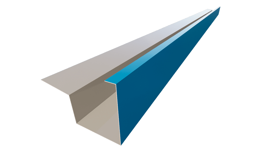 Canal exterior para panel sándwich - Remate de cubierta